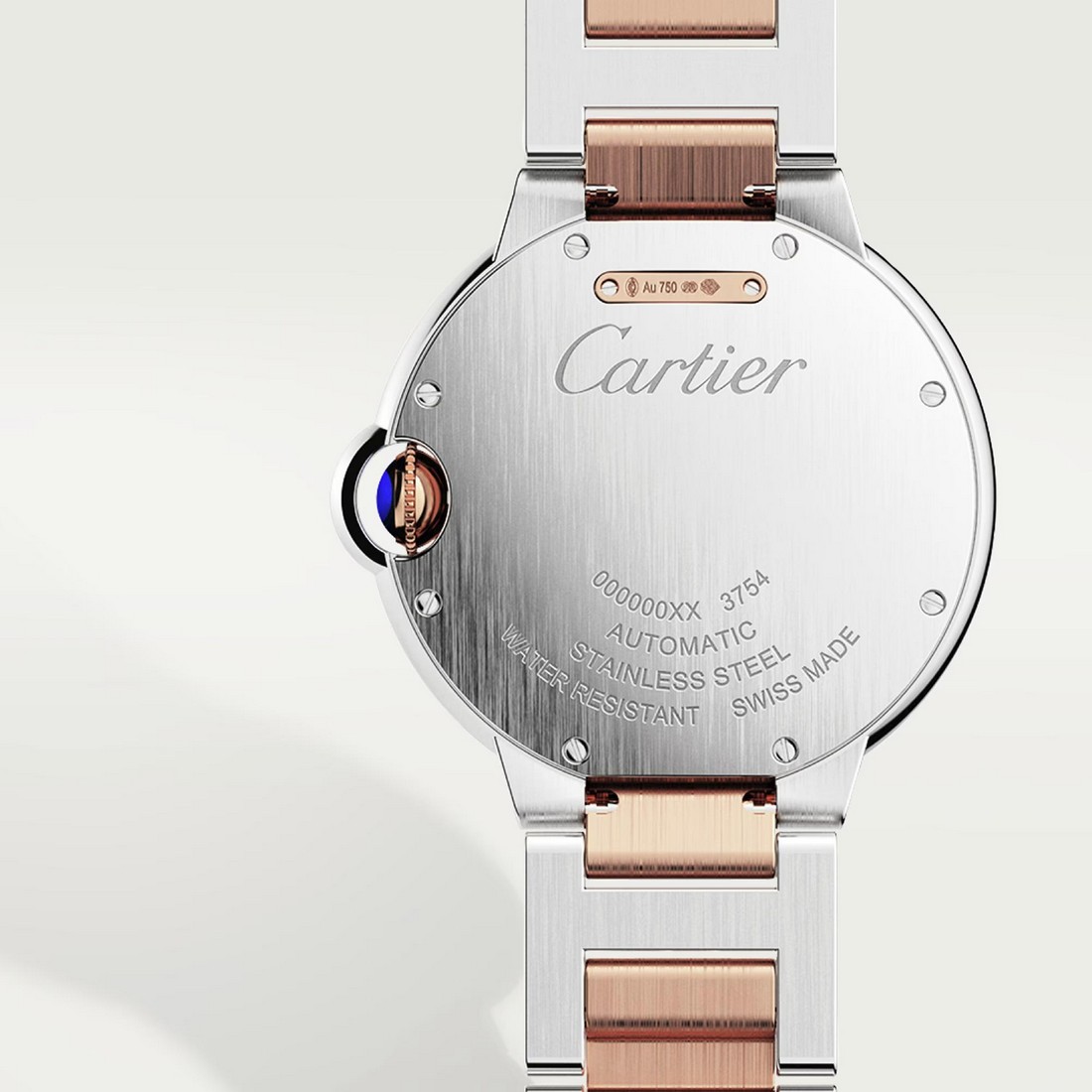 Đồng Hồ Cartier Ballon Bleu De Cartier Watch 36mm Nữ Xám Vàng Hồng